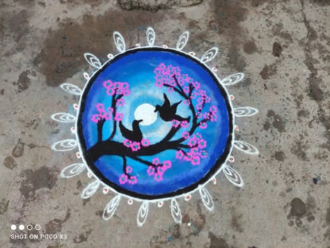 Love wid birds 3d Kolam, Kolam Designs, Love Birds, Decorative Plates, Birds, Quick Saves, Home Decor, Design, Home Décor