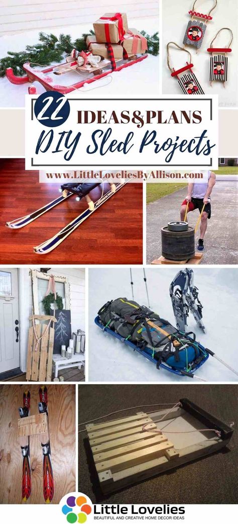 One of the most fun things to do in the winter season is to slide down the snow, this can only be done with the help of a DIY sled. In this article, I have put together a couple of tutorials that will teach you how to build a DIY sled for yourself. As a bonus, I also include a few DIY sleds for people who love working out. Making most of the DIY sleds is easy to follow if you have the right tools, materials, and #sled Homemade Sleds For Snow, Diy Snow Sled Homemade, Diy Sleds For Snow, Diy Sled, Snow Sleds, Old Skis, Christmas Sled, Snow Sled, Wood Building