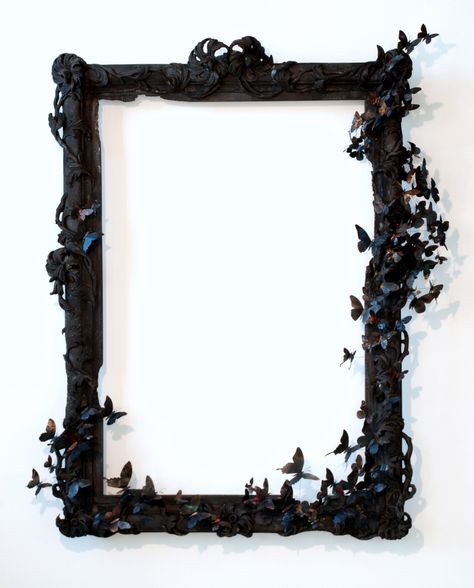 1stdibs.com | Paul Villinski - Empire - This work has sold, but there are more like it available at Morgan Lehman Gallery! Halloween Mirror Decor, Paul Villinski, Halloween Wall Decorations, Mirror Design Ideas, Wall Mirror Ideas, Mirror Ideas, Goth Home, Goth Home Decor, Goth Decor