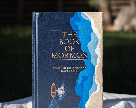 Hand-painted Book of Mormon Woman With the Issue of Blood baptism Gift, Lds Mission, Birthday Present, Temple, Jesus Christ, Bible - Etsy Book Of Mormon Cover Art, Book Of Mormon Painting, Book Of Mormon Painted Cover, Painted Book Of Mormon, Lds Mission, The Book Of Mormon, Book Of Mormon, Painted Books, Baptism Gifts