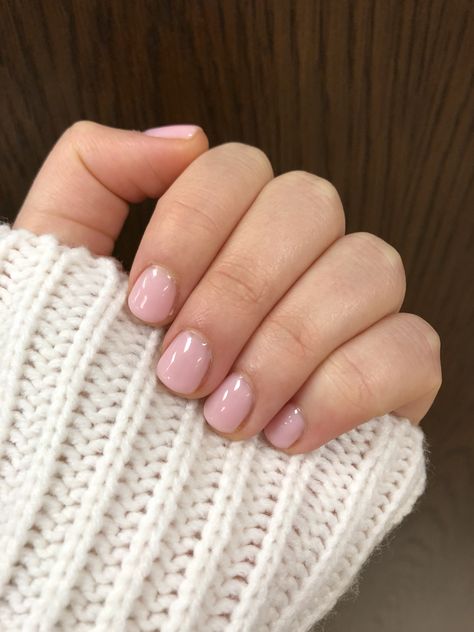 Light Opaque Pink Nails, Short Light Pink Gel Nails, Really Short Pink Nails, Light Pink Shellac Nails, Opaque Pink Nails, Short Baby Pink Nails, Light Pink Short Nails, Light Pink Nails Short, Short Light Pink Nails