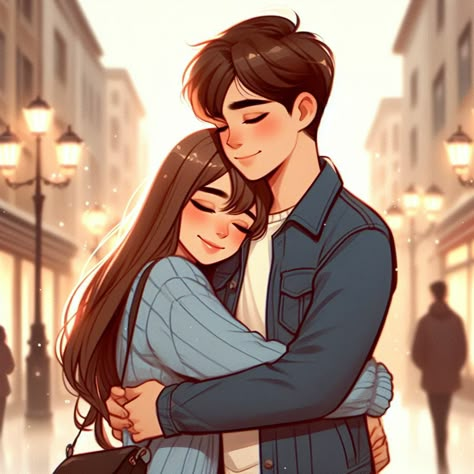 Couples Illustration Romantic, Cute Couple Cartoon Romantic, Couple Hugging Pictures, Paris Photography Eiffel Tower, Hug Cartoon, Love Couple Wallpaper, Hugging Couple, Creative Profile Picture, Stylish Photo Pose