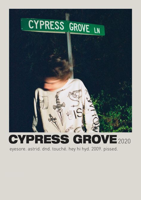 Cypress Grove, Minimalist Music, Album Posters, Vintage Music Posters, Artist Logo, Music Album Covers, Artist Album, Movie Posters Minimalist, Room Pictures