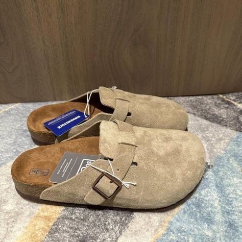 Taupe birkenstock outfit