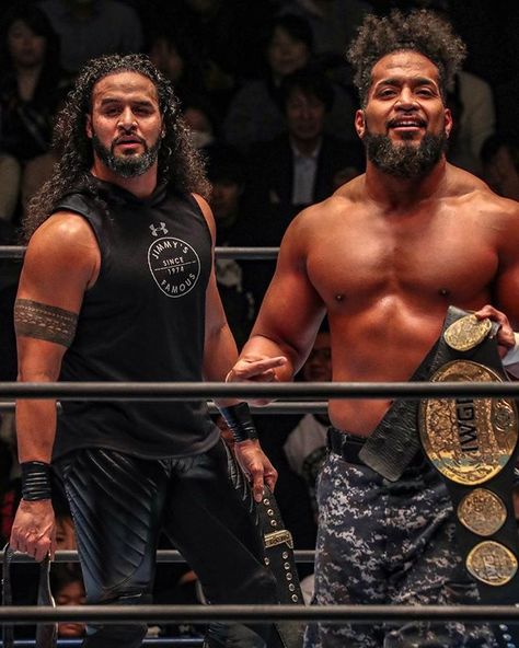 Tangaloa on Instagram: “Yeah that’s us, Thee IWGP Heavyweight Tag Team Champions. #GOD #njpwtagleague2018 @napp0nx_x_x” Tama Tonga, Japanese Wrestling, Tag Team, Tonga, Wwe, Wrestling, On Instagram, Quick Saves, Instagram