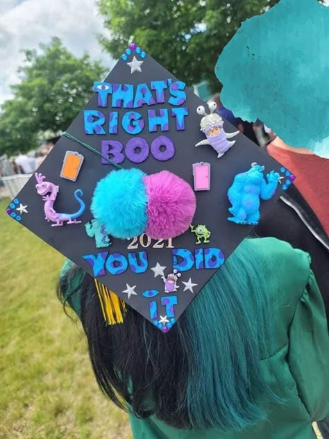 Monsters University Graduation Cap, Surgery Graduation Caps, Graduation Cap Designs Monsters Inc, Cars Movie Graduation Cap, Unicorn Graduation Cap, Dora Graduation Cap, Pixar Graduation Cap, Grinch Graduation Cap, Mickey Mouse Graduation Cap