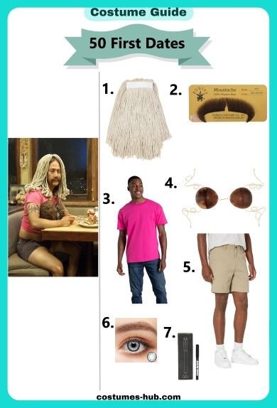 50 First Dates Costume Lucy 50 First Dates Costume, 50 First Dates Halloween Costume, Ula Halloween Costume 50 First Dates, Adam Sandler 50 First Dates, 50 First Dates Costumes, Adam Sandler Halloween Costumes, Adam Sandler Costume Ideas, Adam Sandler Movies, 50 First Dates