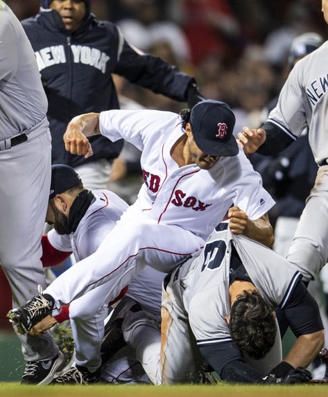 Red Sox rivalry fight!  Joe Kelly beating Tyler Austin 4/11/2018 Baseball Red Socks, Clean White Baseball Pants, Sox Wallpaper, Boston Red Sox Wallpaper, Logic Rapper, Joe Kelly, Dodgers Nation, Baseball Wallpaper, Red Sox Nation