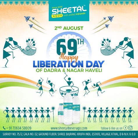 2nd August 69th liberation day of dadra & nagar haveli Dadra And Nagar Haveli, Liberation Day, Media Post, Social Media Post, Paper Craft, Paper Crafts, Social Media, Media