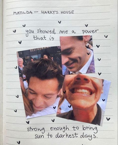 Harry Styles Journal Aesthetic, Celebrity Journal Ideas, Harry Styles Scrapbook Ideas, Harry Styles Journal Page, One Direction Journal Ideas, Harry Styles Journal Ideas, Harry Coded Things, Harry Styles Scrapbook, Harry’s House Aesthetic