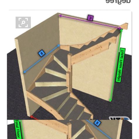 Winder Staircase, Staircase Diy, Attic Balcony, Winder Stairs, Staircase Kits, Loft Staircase, Attic Staircase, Attic Playroom, Diy Staircase