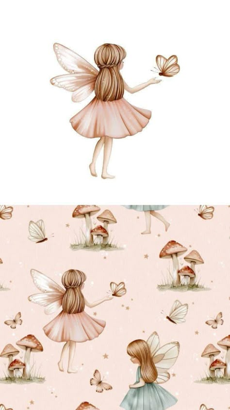 Cookie Illustration, Fairy Png, Fairy Pattern, Fairy Flowers, Baby Print Art, Fairy Clipart, Teddy Bear Clipart, Floral Wallpaper Iphone, Fairy Illustration