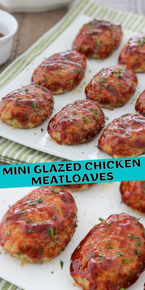 Ground Chicken And Pork Meatballs, Ground Chicken Meatloaf Muffins, Chicken Loaf Recipe Best Meatloaf, Mini Chicken Meatloaf, Chicken Ground Meat Recipes Healthy, Ground Chicken Recipes For Dinner Healthy, Crockpot Ground Chicken Recipes, Chicken Ground Meat Recipes, Ground Chicken Meatloaf Recipes