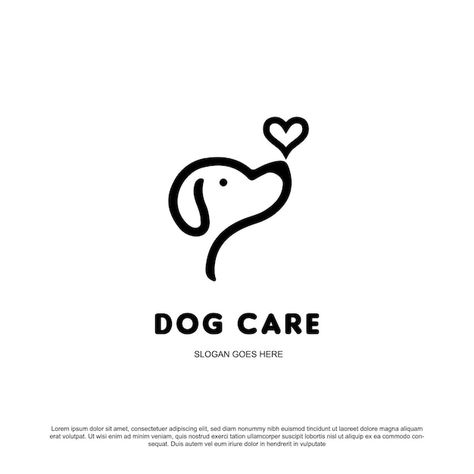 Dog Care Logo, Petshop Logo Design, Dog Trainer Logo, Dog Food Logo, Dog Business Logo, Dog Cat Logo, Dog And Cat Logo, Dog Logos Ideas, Vet Logo