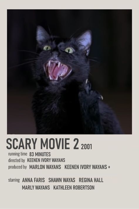 Scary Movie 2 Poster, Scary Movie Movie Poster, Film Checklist, Scary Movie Posters, Painel Halloween, Scary Movie Poster, Minimalistic Polaroid Poster, Scary Movie 4, Scary Movie 2