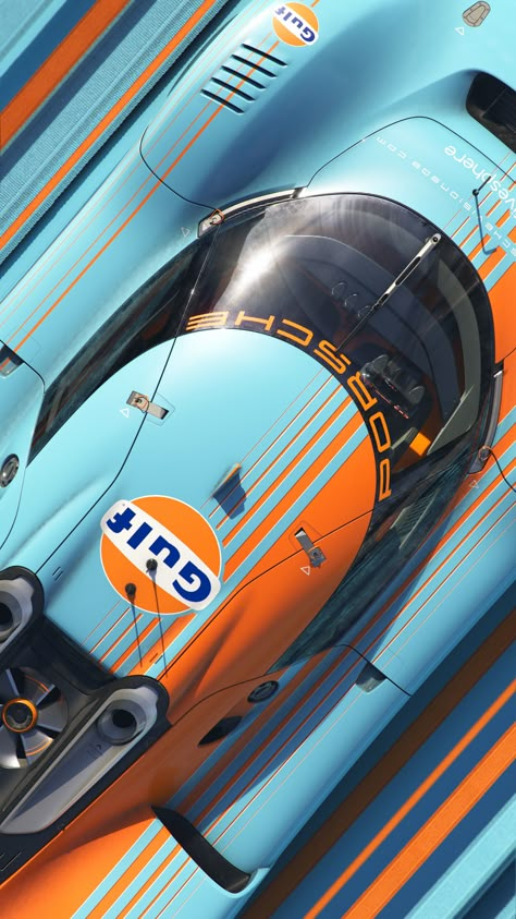 Gulf Racing Wallpaper, Car Decorations Interior Aesthetic, Gulf Racing Colours, Car Decorations Interior, Racing Wallpaper, Vintage Racing Poster, Gulf Racing, F1 Wallpaper Hd, Car Organization