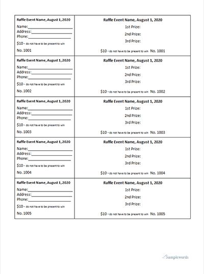 This free raffle ticket template is an editable and printable microsoft word document to create a simple raffle for your event. Raffle Ticket Template Printable, Raffle Ticket Template Free, Ticket Template Printable, Ticket Template Free, Event Ticket Template, Raffle Tickets Printable, Raffle Tickets Template, Food Diary Template, Paper Flower Wall Hanging