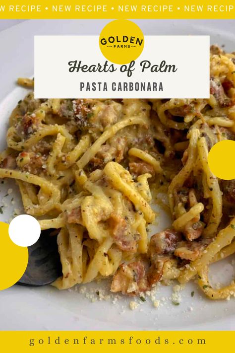 Palm Heart Pasta Recipes, Hearts Of Palm Spaghetti Recipes, Heart Of Palm Rice Recipes, Hearts Of Palm Recipes Pasta, Heart Of Palm Pasta Recipes, Low Carb Pasta Alternatives, Hearts Of Palm Pasta, Pasta Alternative Low Carb, Raw Pasta