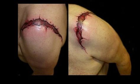 Realistic wound tattoo  Artist Ragnar Hauksson Wound Tattoo, Sleeves Ideas, Tattoo Idea, Tattoo Artist, Future Tattoos, I Tattoo, Watercolor Tattoo, Tattoo Artists, Tatting