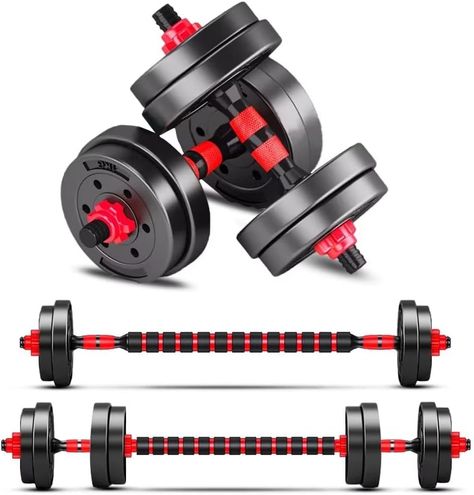 3 MODES - BCBIG adjustable dumbbell set, with 3 modes of use: dumbbell, light barbell and heavy barbell. Bring dumbbells to your home，Build your home gym.Get started on your fitness journey with a dumbbell workout!
THE BEST HOME FITNESS EQUIPMENT - 3-in-1 mode, you can carry out a variety of balance strength training to help exercise biceps brachii, leg and abdominal muscles; It can also help maintain low blood fat and increase oxygen intake to obtain a healthy body.
EASY TO ASSEMBLE AND STORE Biceps Brachii, Adjustable Dumbbell Set, Free Weights, Adjustable Dumbbells, Adjustable Weights, Dumbbell Set, Home Workout Equipment, Strength Training Equipment, Weight Set