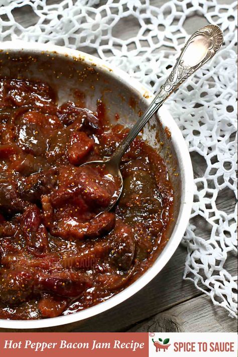 Do you love the combination of sweet, spicy, and savory flavors? Then this hot pepper bacon jam recipe is perfect for you. Read on to learn how to make it! Hot Pepper Bacon Jam Recipe, Hot Pepper Bacon Jam, Mac Sauce Recipe, Pepper Bacon, Bacon Jam Recipe, Spicy Bacon, Slow Cooker Bacon, Pepper Sauce Recipe, Bacon Jam