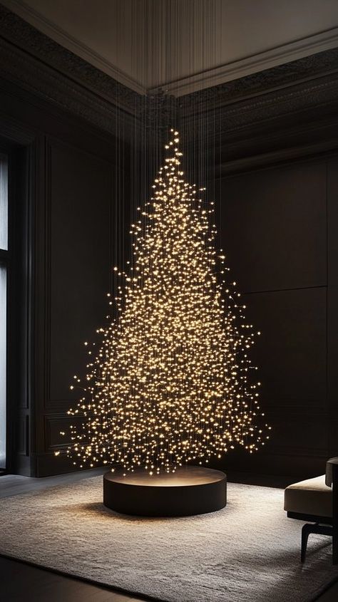 Gen Z’s Guide to Creative Christmas Trees: 15 Unique Ideas for 2024 — Living Bright Interiors Contemporary Xmas Tree, Amazing Outdoor Christmas Decorations, Best Christmas Tree Ideas, Floating Tree Christmas, Fairy Light Christmas Tree, Most Beautiful Christmas Trees, New Years Tree Ideas, Aesthetic Christmas Tree Ideas, X Mas Tree Ideas Decoration