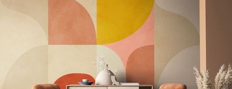 Geometric Construction, Wallpaper Trends, Standard Wallpaper, Textured Wall Art, Old Wallpaper, In Wallpaper, Wallpaper Samples, Colorful Wallpaper, Perfect Wallpaper