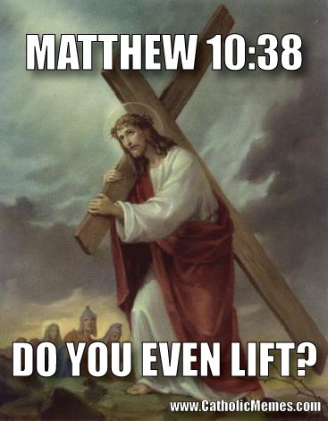 Do You Even Lift? Carry Your Cross! Jesus Carrying Cross, Free Christian Wallpaper, Catholic Memes, Jesus Christ Cross, Cross Pictures, Jesus Memes, The Cross Of Christ, Jesus Painting, Jesus Christ Images