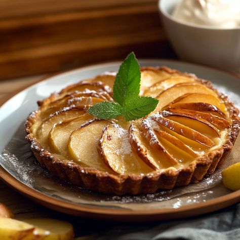 Découvrez une recette simple et délicieuse de tarte fine aux pommes. Régalez-vous avec cette gourmandise croustillante et fondante à la fois. Tarte Fine, Dessert, Restaurant