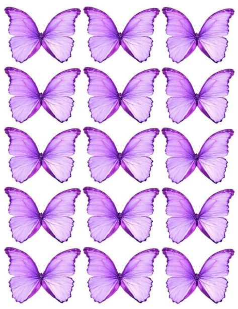 Purple Butterfly Printable, Butterfly Themed Birthday Party, Butterfly Bouquet, Cake Favors, Butterfly Template, Butterfly Printable, Butterfly Images, Purple Watercolor, Purple Butterfly