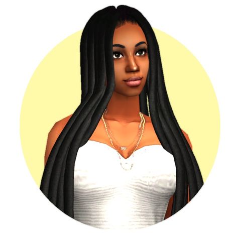 ☆ Informations ☆ 
Teen-Adult | Female only | 13k poly
Original CC can be downloaded HERE.
☆ Downloads ☆ 
SimFileShare
MediaFire
If you have requests, problems or anything else you want to discuss with... Ledisi Locs, Sims 2 Hair Cc, Sims 2 Cc Hair, Character Customization, Sims 2 Hair, Food Makeup, The Sims 2 Cc, Ts2 Cc, Hair Afro