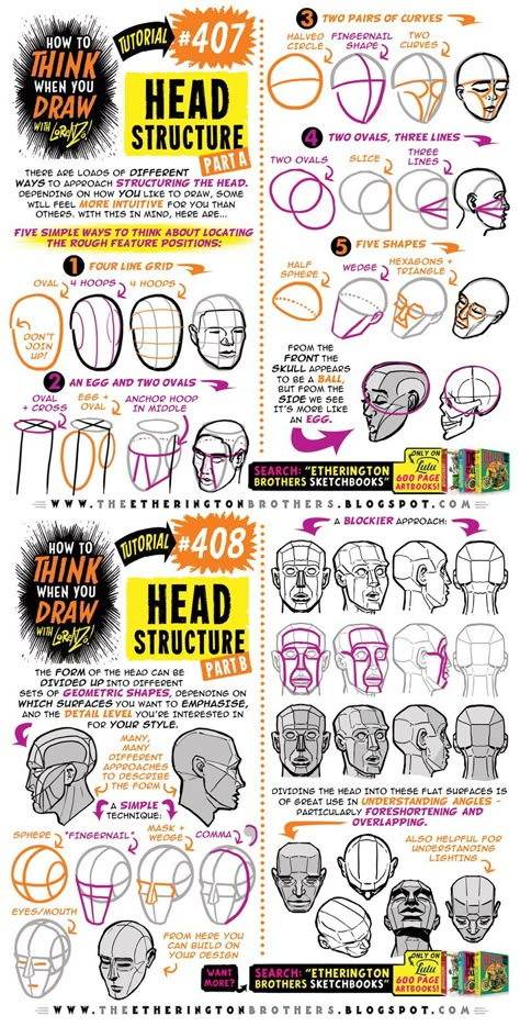 EtheringtonBrothers - Professional, Artist | DeviantArt Head Structure, Etherington Brothers, Comic Tutorial, 얼굴 드로잉, Human Anatomy Drawing, Drawing Heads, Human Head, Anatomy Drawing, Digital Painting Tutorials