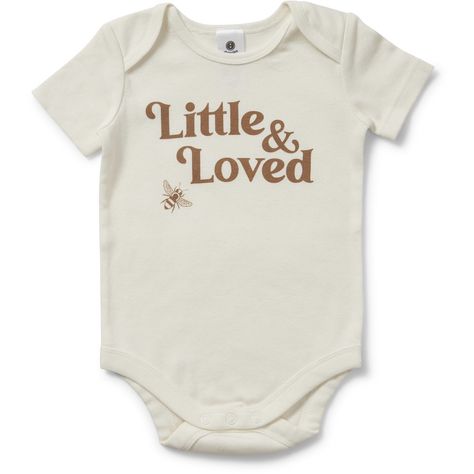 Dress bub in the Dymples Slogan Bodysuit, featuring a sweet "Little & Loved" print at the front. The short-sleeve baby onesie is made from a stretchy c Custom Baby Onesies, Custom Onesies, Our Baby, Girl Onesies, Baby Quotes, Baby Body, Custom Baby, Diy Baby Stuff, Christmas Shopping