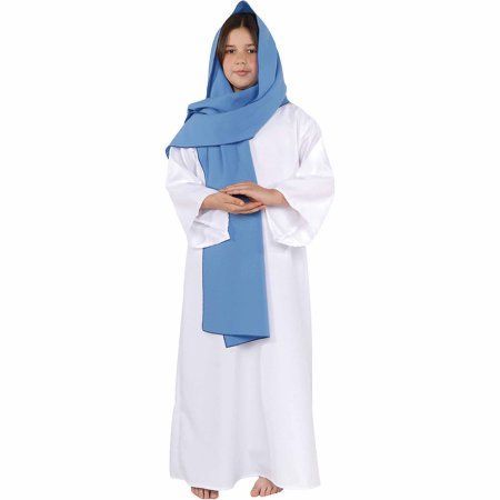 Bible Costumes, Virgin Mary Costume, Bible Projects, Mary Costume, Girl Bible, Biblical Costumes, Nativity Costumes, Pageant Costumes, Worship Night