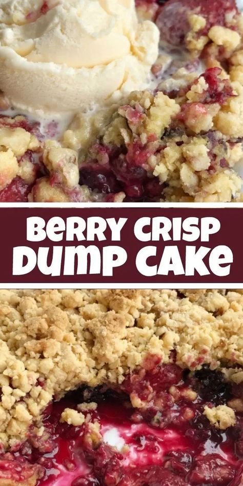 Berry Cobbler Recipes, Blueberry Dump Cakes, Berry Crisp, Dump Cakes, Berry Cobbler, Nutella Cheesecake, Berry Dessert, Dessert Simple, Dinner Club