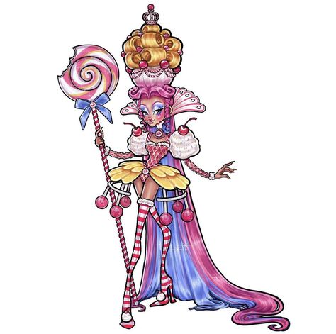 Candy Clothes Drawing, Candy Dress Drawing, Character Fashion Design, Candyland Characters, Candy Land Characters, Rave Halloween Costumes, Drag Fashion, Candy Castle, Costume Carnaval