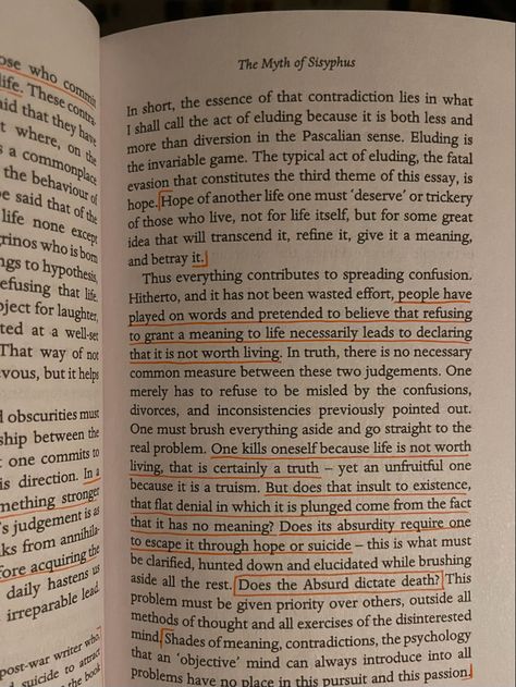 The Myth Of Sisyphus Book, The Myth Of Sisyphus Quotes, Albert Camus The Myth Of Sisyphus, Myth Of Sysiphus, Lyric Inspiration, The Myth Of Sisyphus, Camus Quotes, Im Moving On, Bookish Quotes