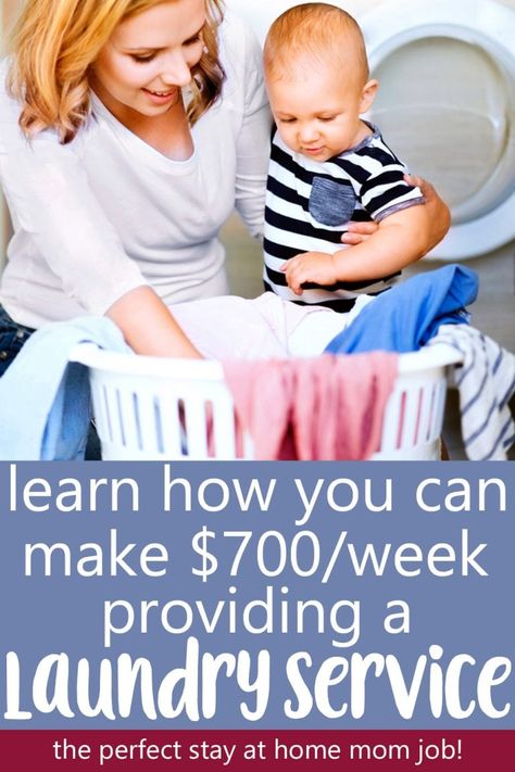 start a laundry business to earn extra income as a stay at home mom Laundry Service Business, List Of Careers, Laundry Business, Income From Home, Mom Jobs, Money Making Jobs, Job Fair, Cleaning Business, Side Gigs