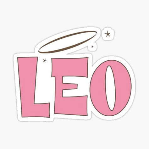 Preppy leo zodiac sign sticker #sticker #leo #redbubble #zodiac #preppy #sorority #aesthetic Leo Bratz Logo, Leo Stickers Aesthetic, Small White Tattoos, Preppy Sorority, Leo Sticker, Sorority Aesthetic, Typography Shirt Design, Pencil Inspiration, Leo Zodiac Sign