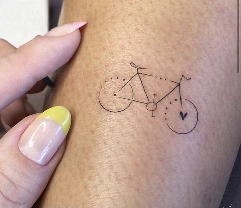 Small Bycicle Tattoo, Dainty Bike Tattoo, Cute Bike Tattoo, Bike Outline Tattoo, Bike With Flowers Tattoo, Tiny Bike Tattoo, Tiny Bicycle Tattoo, Fine Line Bike Tattoo, Fine Line Bicycle Tattoo