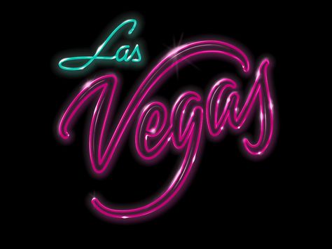 Las Vegas by Adria Molins Las Vegas Graphic Design, Stickers Usa, Digital Typography, Abi Motto, Illusions Art, Las Vegas Party, Grey Suit Men, Casino Logo, Vegas Sign