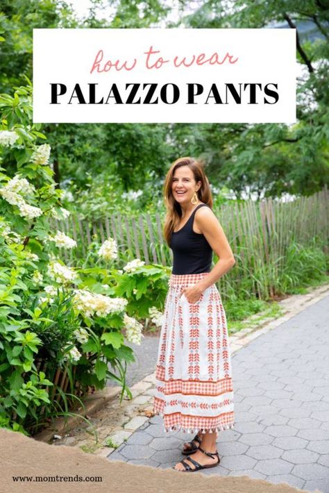 Embracing Summer Palazzo Pants -- fun summer style trends #fashion #style Palazzo Pants Outfit, Womens Outfit, Mom Outfit, Palazzo Pant, Mom Fashion, Effortlessly Chic Outfits, Fashion For Women Over 40, Mama Style, Mom Bloggers