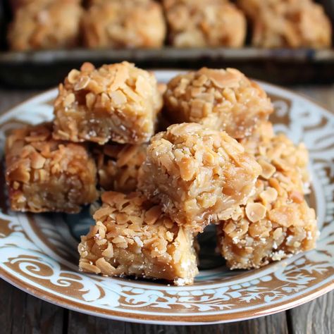 Chewy Coconut Bars, Coconut Chewies, Mound Bars, Coconut Cookie Bars, Baking Squares, Pumpkin Protein Muffins, Bar Treats, Coconut Bar, Sweet Bars