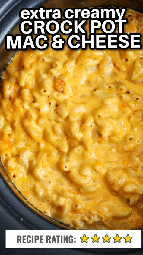 Crockpot Mac and Cheese is an easy macaroni and cheese recipe. Lots of sharp cheddar cheese, a creamy sauce and tender macaroni, this really is the best slow cooker macaroni and cheese. #spendwithpennies #crockpot #macandcheese #macaroniandcheese Crock Mac And Cheese, Thanksgiving Crockpot, Crock Pot Macaroni, Crock Pot Mac And Cheese, Crockpot Mac N Cheese Recipe, Crock Pot Mac, Pot Mac And Cheese, Best Mac N Cheese Recipe, Crockpot Mac And Cheese