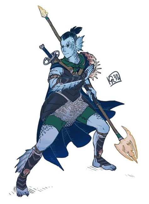 Triton Fighter, Dnd Triton, Water Elf, Male Sketches, Dnd Campaign, Dnd Races, Dnd Stuff, Tiny Tales, Fantasy Races