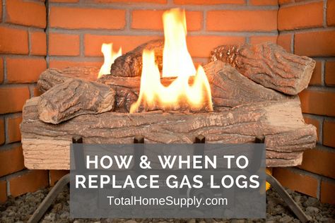 Gas Log Insert Fireplace Ideas, Gas Logs Fireplace Ideas, Gas Fireplace Logs Alternatives, Fake Fireplace Logs, Gas Log Insert, Fireplace Logs Gas, Ventless Gas Fireplace Logs, Lowes Gas Logs With Remote, Fireplace Filler