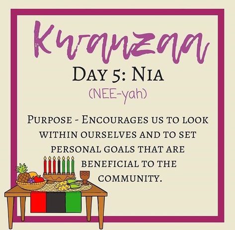 Kwanzaa Day 5, Kwanzaa Preschool, 7 Principles Of Kwanzaa, Purpose Day, Days Of Kwanzaa, Kwanzaa Celebration, Kwanzaa Party, Kwanzaa Activities, Good Morning Quotes Friendship