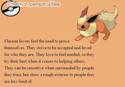 Flareon personality Pokemon Poem, Pokemon Personalities, Pokemon Flareon, Pokemon Eevee Evolutions, Team Mystic, Pokemon Eeveelutions, Eevee Evolutions, Pokemon Eevee, Pokemon Comics