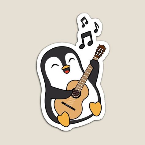 Animal Playing Guitar, Funny Laptop Stickers, Best Friend Boyfriend, Guitar Drawing, Month April, 4k Wallpaper Iphone, Sticker Design Inspiration, Guitar Stickers, Guitar Playing