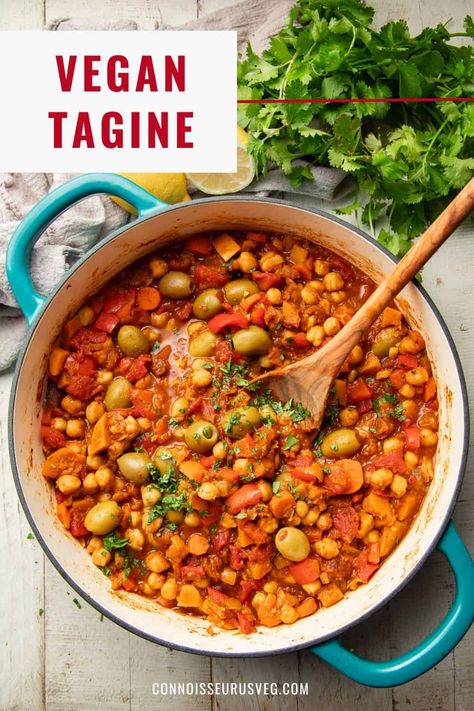 Recipes With Couscous, Moroccan Tofu, Vegan Couscous Recipes, Vegan Tagine, Vegetable Tagine, Slow Carb, Vegan Entrees, Tagine Recipes, Moroccan Spices